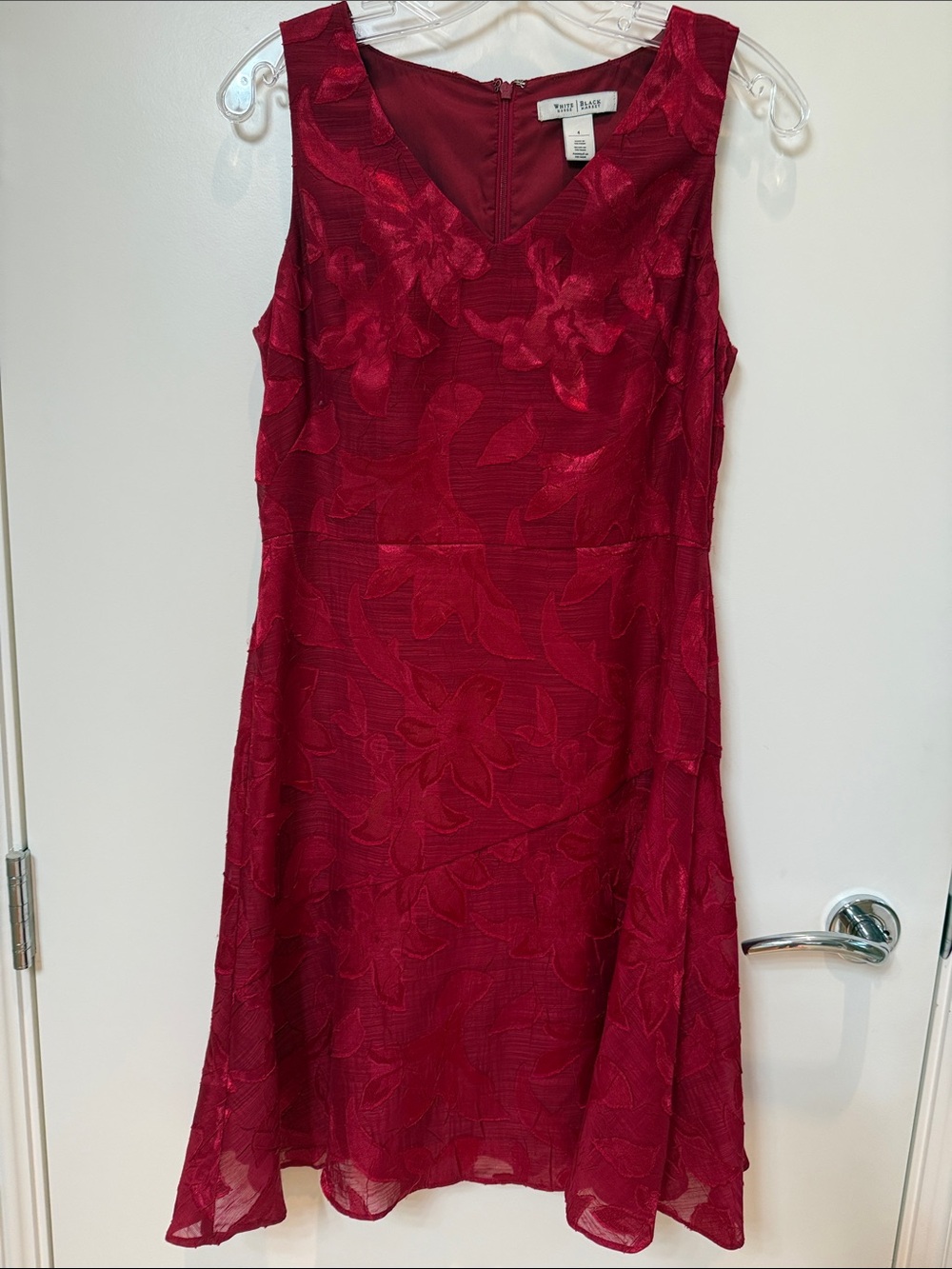 White House Black Market red dress, size 4